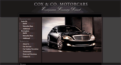 Desktop Screenshot of cox-motorcars.com